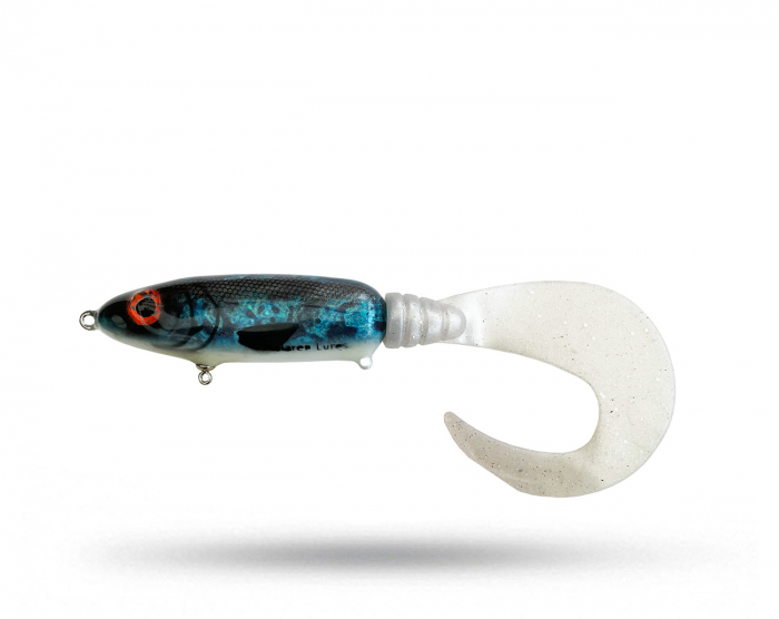 Mälaren Lures Waterhog - Blue Splatterbait i gruppen Fiskedrag / Tailbeten hos Örebro Fiske & Outdoor AB (ML Waterhog-Blue Splatt)